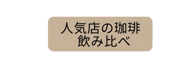 人気店の珈琲 飲み比べ